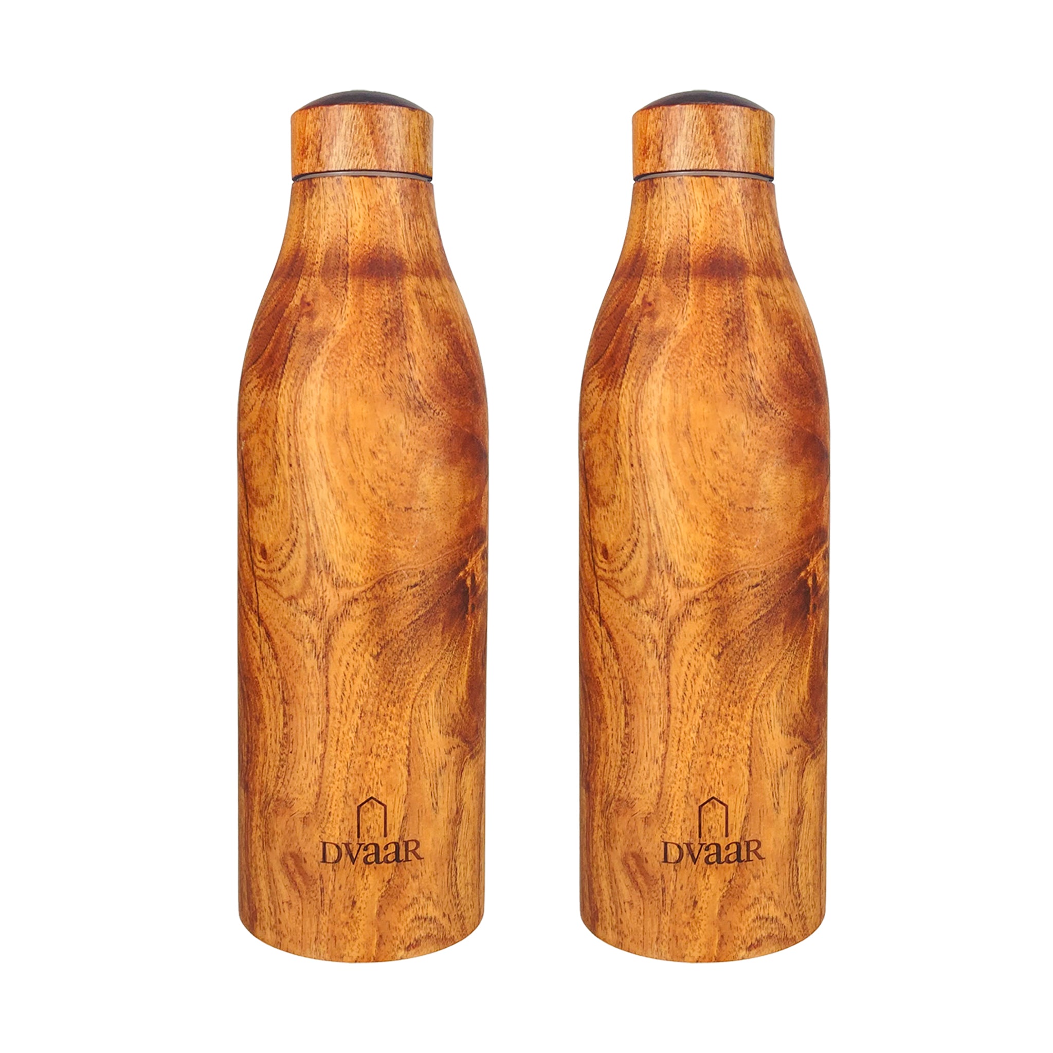Copper Neem Wood Water Bottle