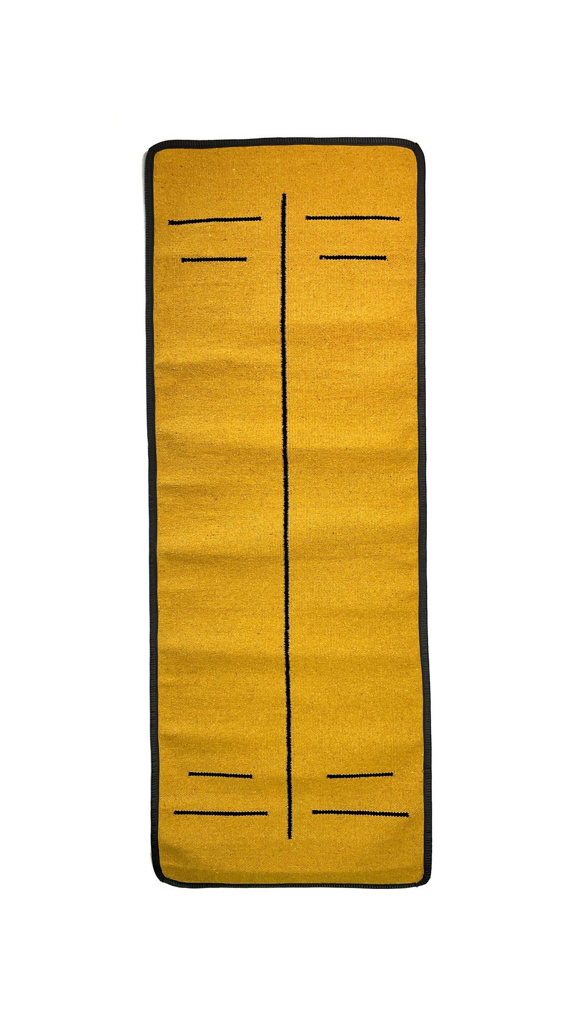 DVAAR COTTON  YOGA MAT TOPAZ YELLOW COLOUR WASHABLE NATURAL MAT 5MM LINES FOR ALIGNMENT HOME YOGA  WORKOUTS SUSTAINABLE MATS GEMSTONE COLLECTION.