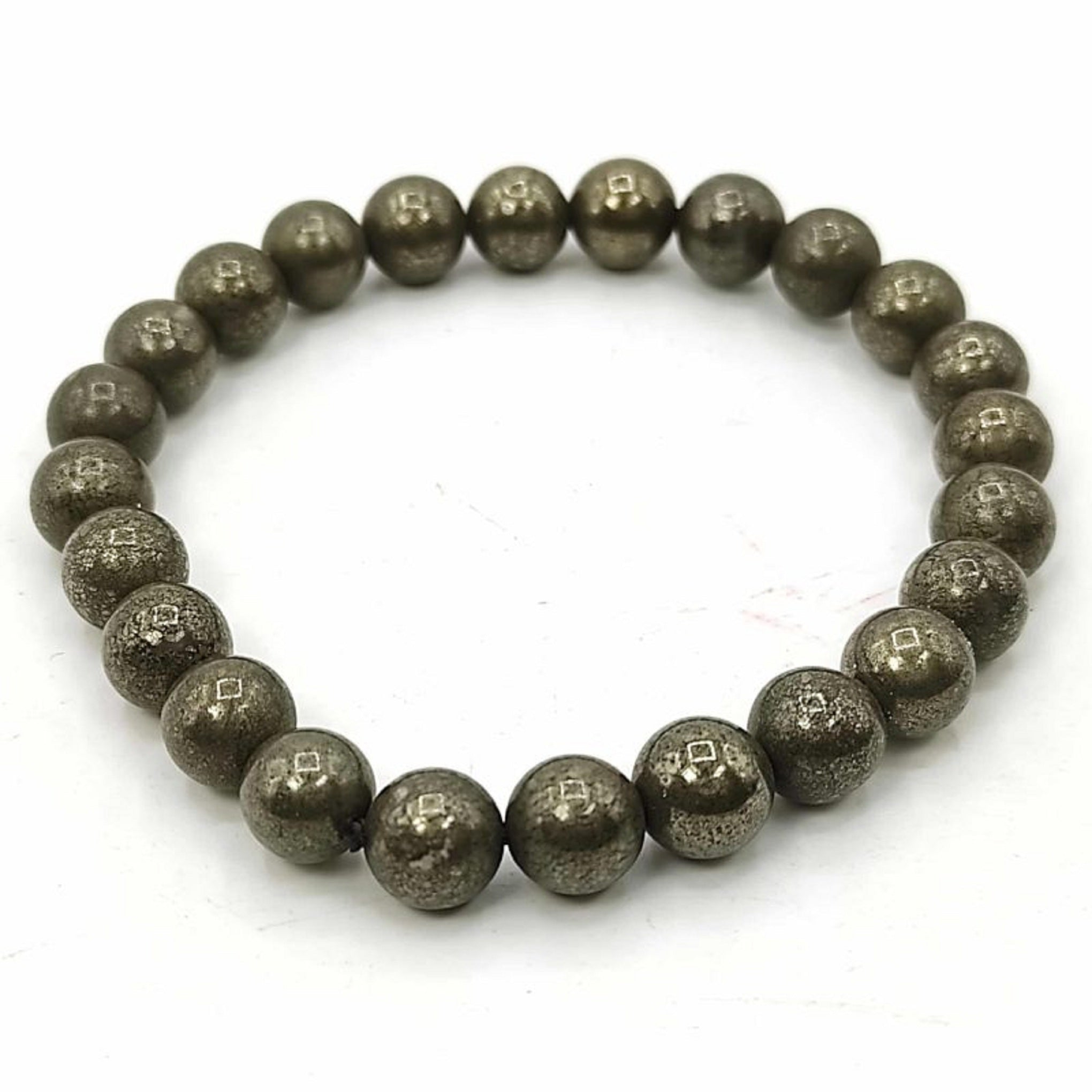 CERTIFIED  PYRITE CRYSTAL BRACELET- SILVER BLACK SPARKLING COLOUR MEDITATION HEALING ACCESSORY HOME OFFICE JEWELLERY GIFT