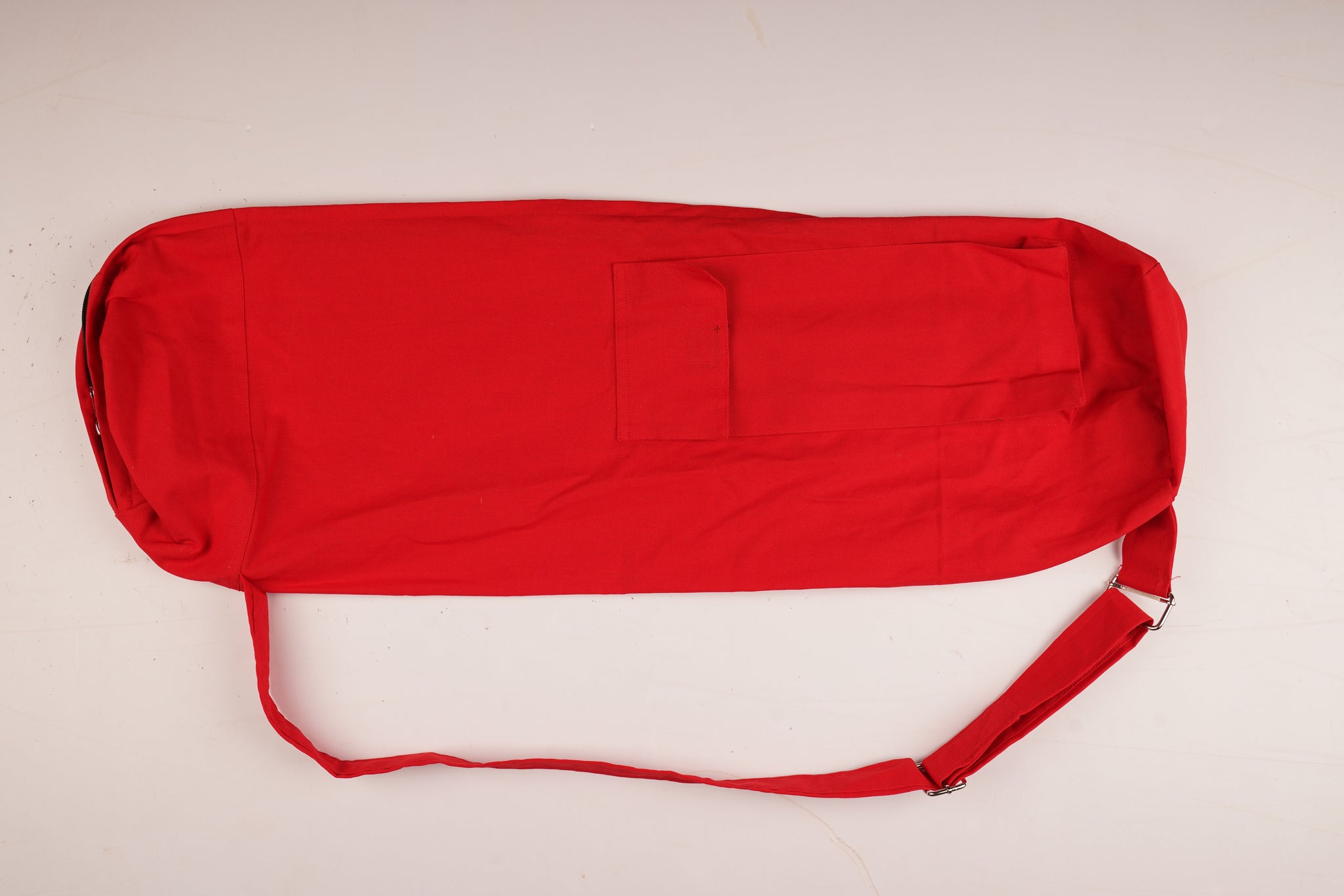 Red Yoga Mat Bag With Cotton Adjustable Straps