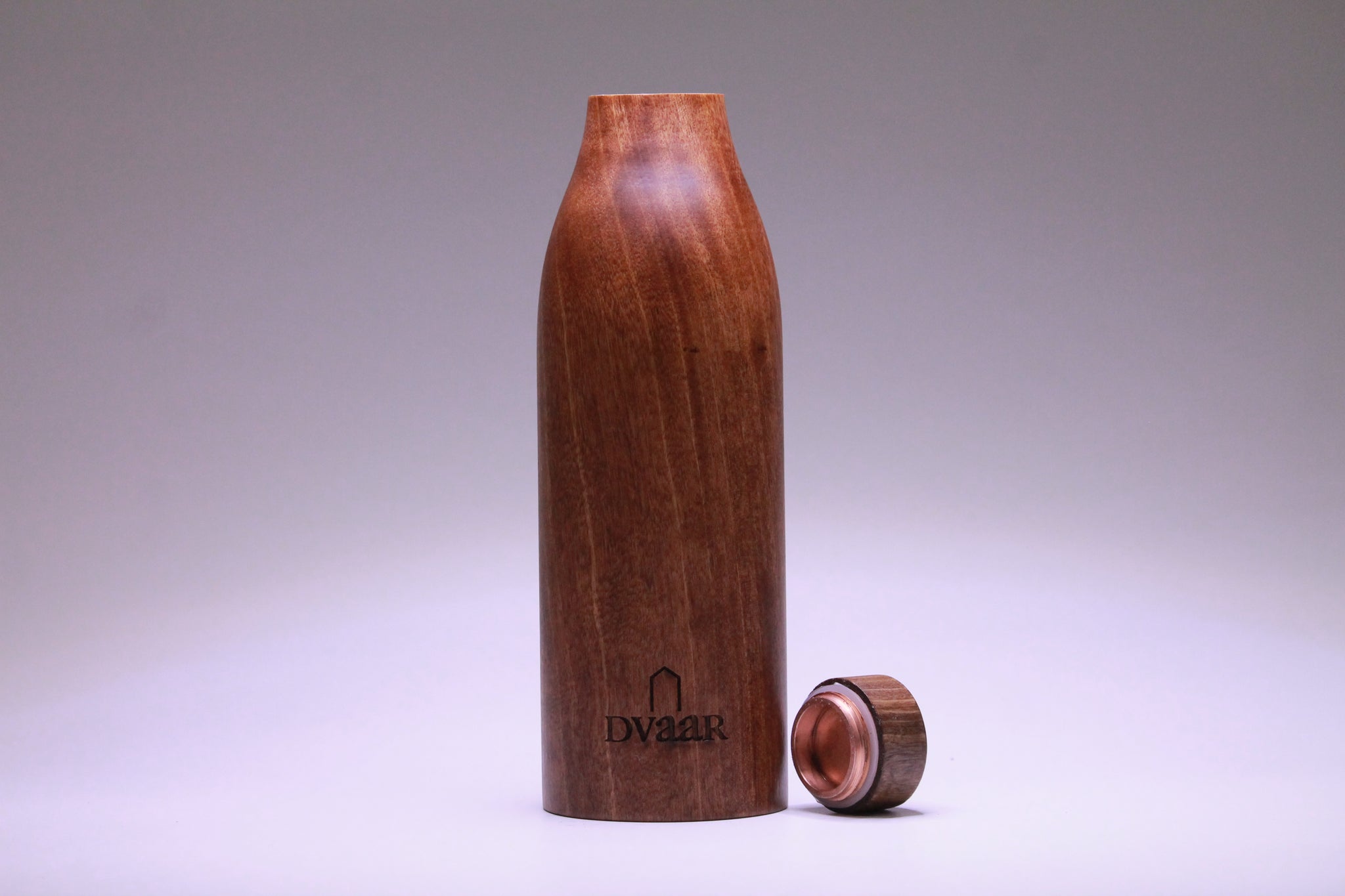 Copper Bottle | Blackberry Wooden Exterior | 500ml